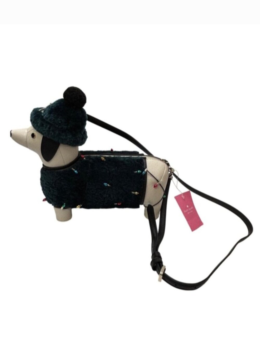 NWT KATE SPADE NEW YORK CLAUDE DACHSHUND LEATHER CROSSBODY - Picture 7 of 10